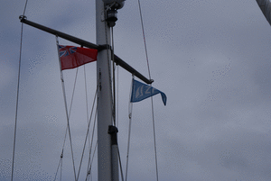 ZF en red ensign vlag